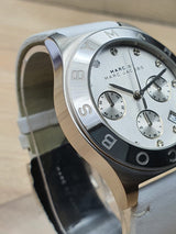 Marc Jacobs Blade White Dial White Leather Strap Watch for Women - MBM1187 Buy Now By Marc Jacobs