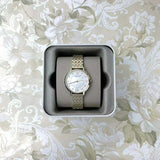 Emporio Armani Dress Analog Mother of Pearl Dial Gold Steel Strap Watch For Women - AR11007 Buy Now By Emporio Armani