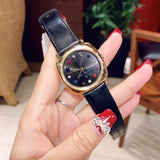 Marc Jacobs Mandy Black Dial Black Leather Strap Watch for Women - MJ1597 Buy Now By Marc Jacobs