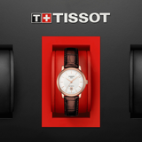 Tissot T Classic Carson Premium White Dial Brown Leather Strap Watch for Women - T122.207.36.031.00 Buy Now By Tissot