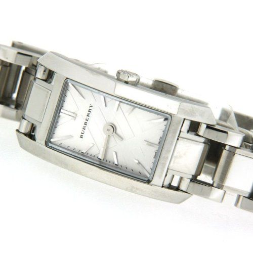 Shop Burberry Heritage Quartz White Dial Silver Steel Strap Watch For Women - BU9600 in USA