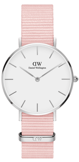 Daniel Wellington Classic Petite Rosewater White Dial Pink NATO Strap Watch For Women - DW001000318 Buy Now By Daniel Wellington