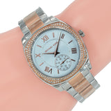 Michael Kors Bryn Quartz Blue Dial Two Tone Steel Strap Watch For Women - MK6136 Buy Now By Michael Kors