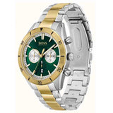 Hugo Boss Santiago Green Dial Two Tone Steel Strap Watch for Men - 1513872 Buy Now By Hugo Boss