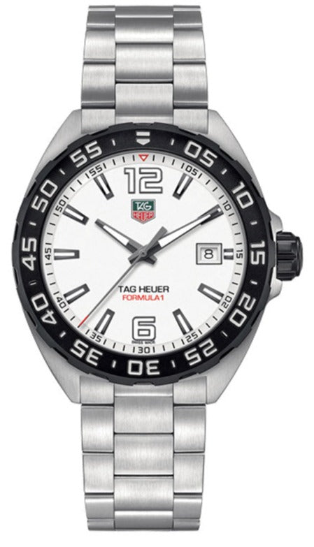 Shop Tag Heuer Formula 1 White Dial Watch for Men - WAZ1111.BA0875 in USA