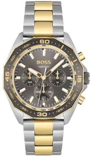 Hugo Boss Energy Chronograph Grey Dial Two Tone Steel Strap Watch For Men - 1513974