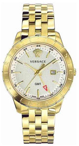 Versace Univers Quartz White Dial Gold Steel Strap Watch for Men - VEBK00518 Buy Now By Versace
