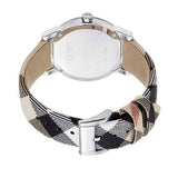 Shop Burberry The City Nova Silver Dial Brown Leather Strap Watch for Women - BU9212 in USA