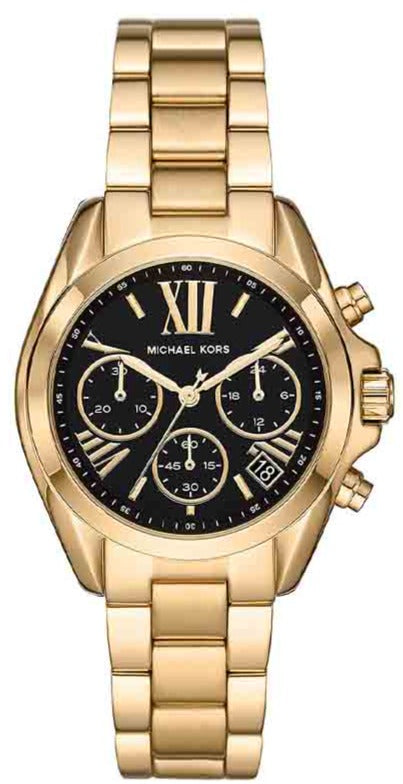 Michael Kors Bradshaw Chronograph Black Dial Gold Steel Strap Watch For Women - MK6959 Buy Now By Michael Kors