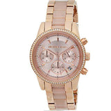 Michael Kors Ritz Chronograph Rose Gold Dial Two Tone Steel Strap Watch for Women - MK6307 Buy Now By Michael Kors