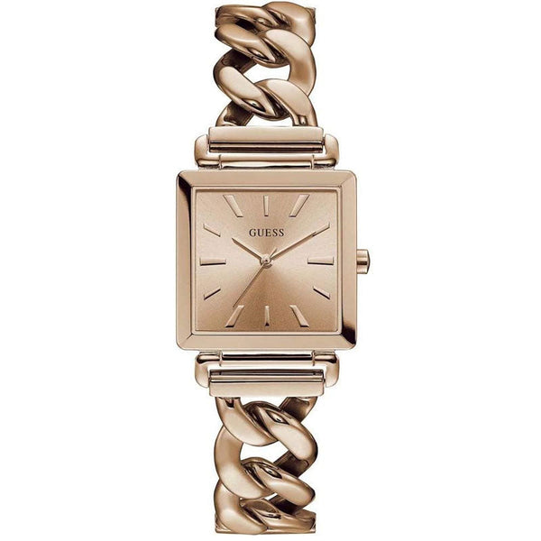 Shop Guess Vanity Rose Gold Dial Rose Gold Steel Strap Watch for Women - W1029L3 in USA