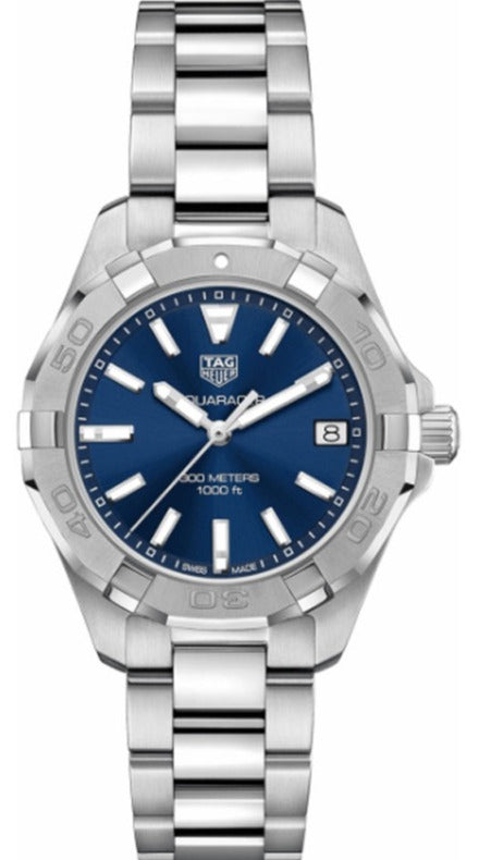 Shop Tag Heuer Aquaracer Blue Dial Watch for Women - WBD1312.BA0740 in USA