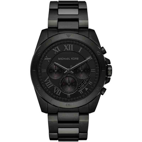 Michael Kors Brecken Chronograph Black Dial Black Steel Strap Watch For Men - MK8482 Buy Now By Michael Kors