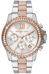 Michael Kors Everest Chronograph Silver Dial Two Tone Steel Strap Watch For Women - MK6975 Buy Now By Michael Kors