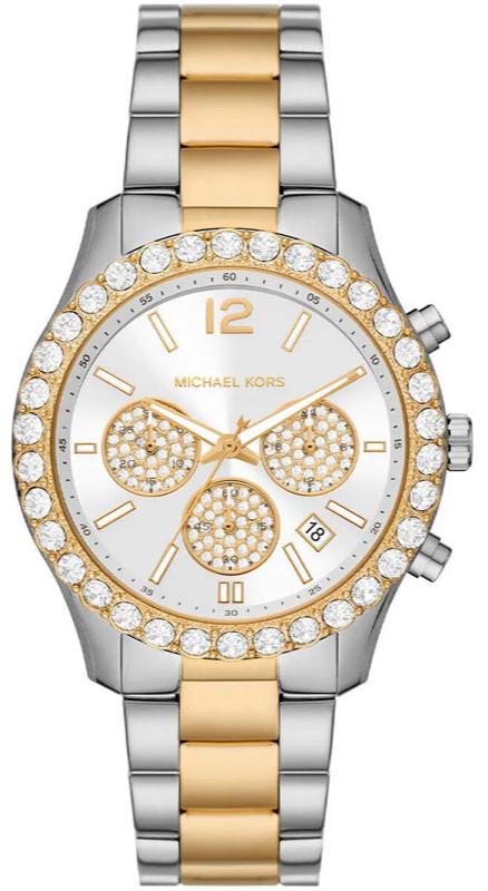 Michael Kors Berkley Chronograph Silver Dial Two Tone Steel Strap Watch For Women - MK7415 Buy Now By Michael Kors