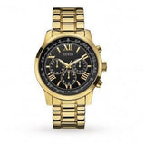 Guess Horizon Chronograph Black Dial Gold Steel Strap Watch For Men - W0379G4 Buy Now By Guess