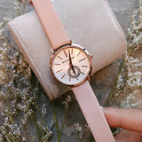 Michael Kors Petite Portia Silver Dial Pink Rubber Strap Watch For Women - MK2735 Buy Now By Michael Kors