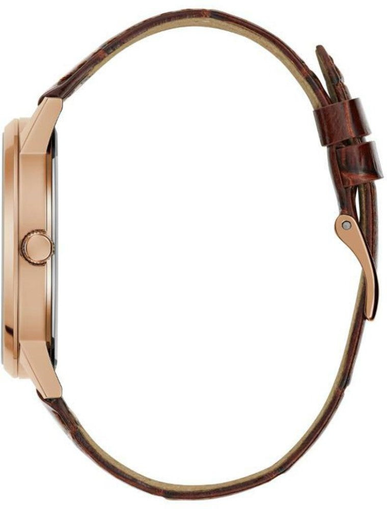 Guess Gadget Brown Dial Brown Leather Strap Watch for Men - GW0570G2 Buy Now By Guess