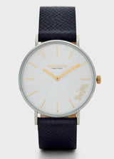 Coach Perry White Dial Blue Leather Strap Watch for Women - 14503156 Buy Now By Coach
