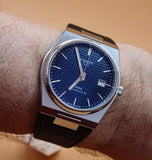 Tissot PRX Powermatic 80 Blue Dial Blue Leather Strap Watch for Men - T137.407.16.041.00