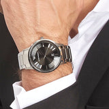 Emporio Armani Sportivo Black Dial Silver Stainless Steel Watch For Men - AR2457 Buy Now By Emporio Armani