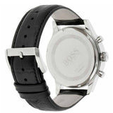 Hugo Boss Aeroliner Chronograph Black Dial Black Leather Strap Watch For Men - 1512448 Buy Now By Hugo Boss