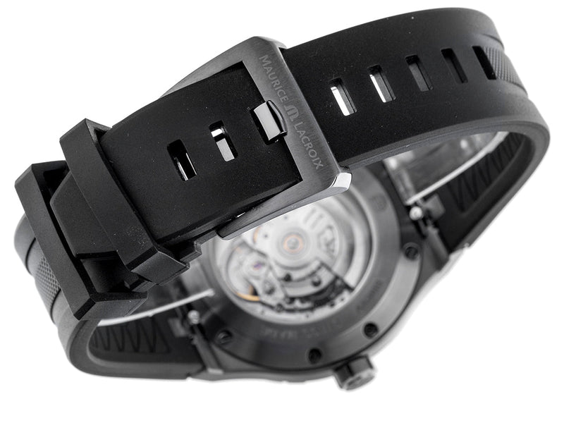 Maurice Lacroix Aikon Automatic Gunmetal Dial Black Rubber Strap Watch For Men - AI6008-PVB00-330-2 Buy Now By Maurice Lacroix
