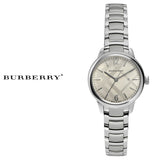 Shop Burberry The Classic Silver Dial Silver Steel Strap Watch for Women - BU10108 in USA