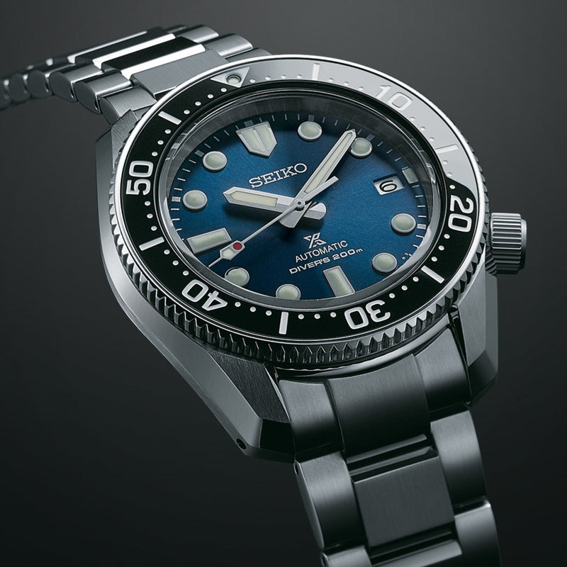 Shop Seiko Prospex Sea Automatic Diver Green Dial Silver Steel Strap Watch For Men - SPB187J1 in USA