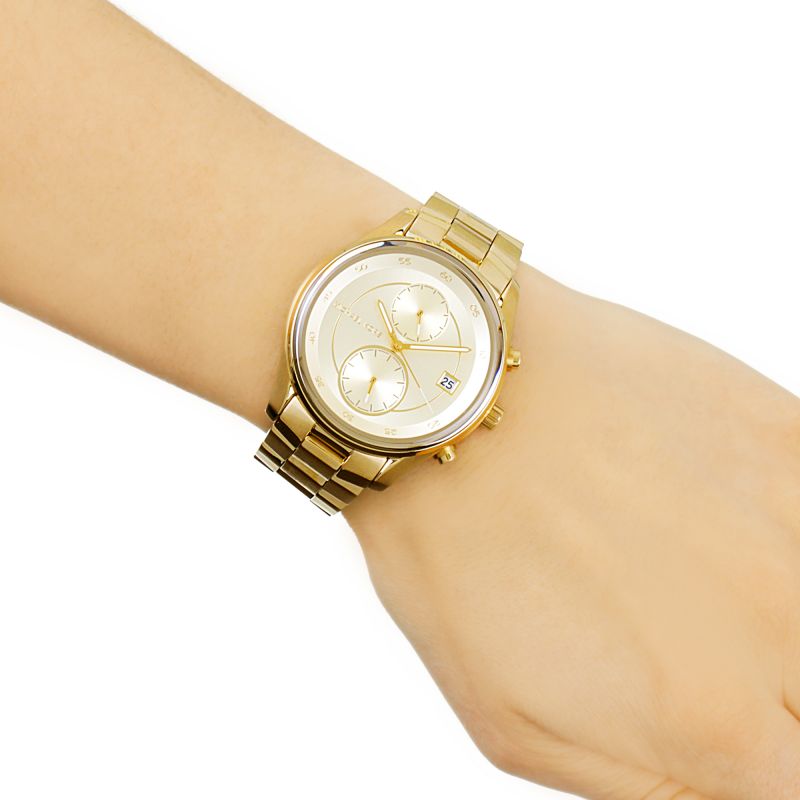 Michael Kors Briar Analog Gold Dial Gold Steel Strap Watch For Women - MK6464 Buy Now By Michael Kors