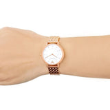 Emporio Armani Kappa Analog Mother of Pearl Dial Rose Gold Steel Strap Watch For Women - AR11006 Buy Now By Emporio Armani