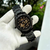Fossil Bronson Automatic Skeleton Black Dial Black Steel Strap Watch for Men - ME3217 Buy Now By Fossil