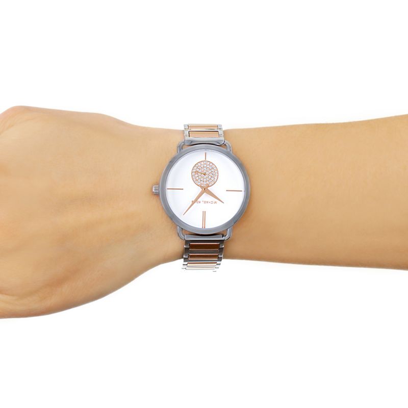 Michael Kors Portia Quartz Silver Dial Two Tone Steel Strap Watch For Women - MK3709 Buy Now By Michael Kors
