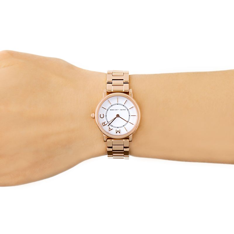 Marc Jacobs Roxy White Dial Rose Gold Steel Strap Watch for Women - MJ3527 Buy Now By Marc Jacobs