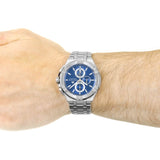 Maurice Lacroix Aikon Chronograph Blue Dial Silver Steel Strap Watch for Men - AI1018-SS002-430-1 Buy Now By Maurice Lacroix