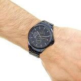 Tommy Hilfiger Shawn Quartz Blue Dial Blue Steel Strap Watch for Men - 1791618 Buy Now By Tommy Hilfiger