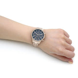 Hugo Boss Hera Blue Dial Gold Steel Strap Watch for Women - 1502566 Buy Now By Hugo Boss