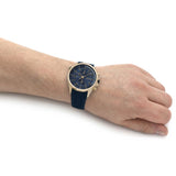 Hugo Boss Globetrotter Blue Dial Blue Silicone Strap Watch for Men - 1513822 Buy Now By Hugo Boss