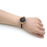 Swarovski Crystalline Delight Black Dial Two Tone Steel Strap Watch for Women - 5580530 Buy Now By Swarovski