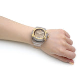 Versace Icon Active Chronograph Gold Dial White Silicone Strap Watch for Men - VEZ700121 Buy Now By Versace