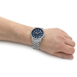Michael Kors Hutton Chronograph Blue Dial Blue Steel Strap Watch For Men - MK8952 Buy Now By Michael Kors