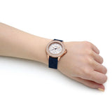 Guess Crown Jewel Diamonds White Dial Blue Rubber Strap Watch for Women - GW0411L2 Buy Now By Guess