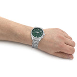 Emporio Armani Chronograph Green Dial Silver Steel Strap Watch For Men - AR11480 Buy Now By Emporio Armani