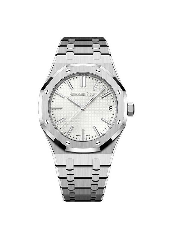 Audemars Piguet Royal Oak Automatic White Dial Silver Steel Strap Watch for Men - 15510ST.OO.1320ST.03