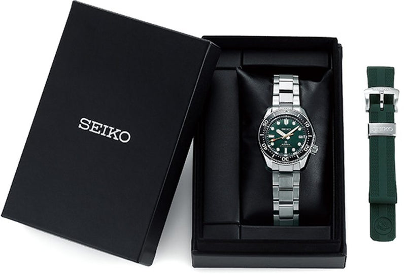Shop Seiko Prospex 140th Anniversary Limited Divers Green Dial Silver Steel Strap Watch For Men - SPB207J1 in USA