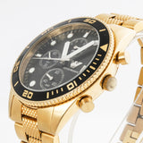 Emporio Armani Chronograph Black Dial Gold Steel Strap Watch For Men - AR5857 Buy Now By Emporio Armani