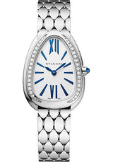 Bvlgari Serpenti Seduttori Diamonds White Gold Dial White Gold Steel Strap Watch for Women - SERPENTI103148