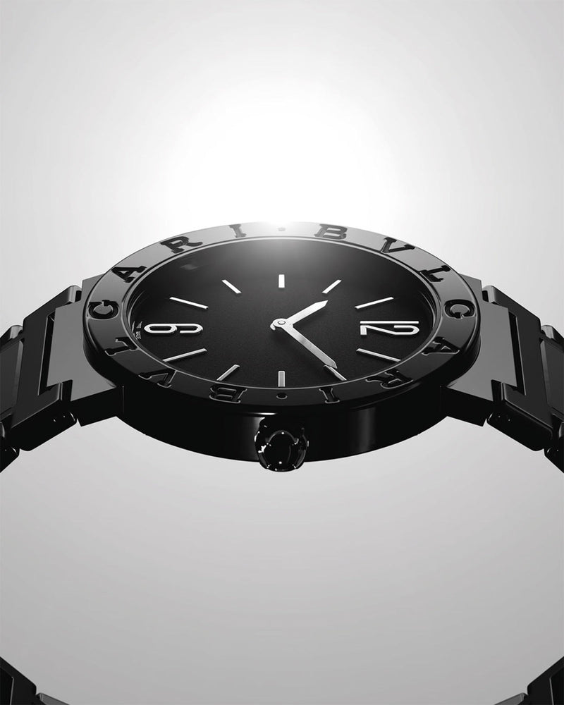 Bvlgari Bvlgari Lady Black Dial Black Steel Strap Watch for Women - BVLGARI103557