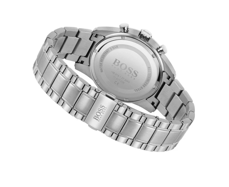 Shop Hugo Boss Skymaster Blue Dial Silver Steel Strap Watch for Men - 1513784 in USA