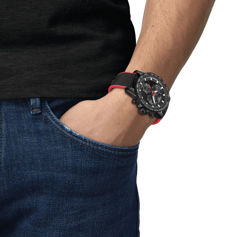 Tissot Supersport Chrono Giro D'Italia Black Dial Black Nylon Strap Watch for Men - T125.617.37.051.00 Buy Now By Tissot